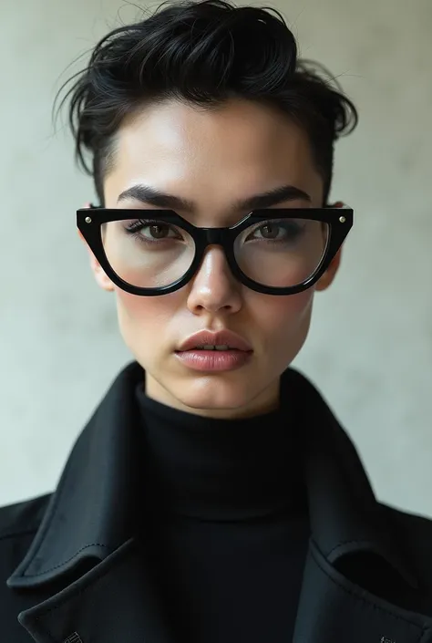 Model with twist and glasses by Ocley