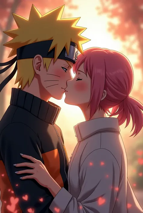 Naruto kissing to sakura 