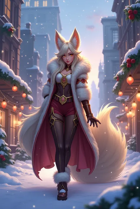 Christmas Ahri in City 
