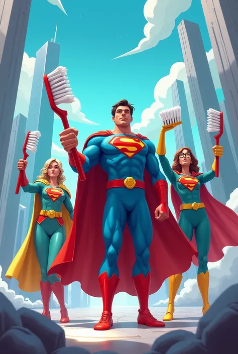 THE SUPERHEROES OF TOOTHBRUSHING