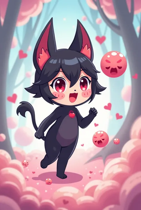 Kuromi cartoon discovering her body