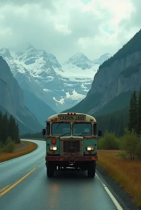 Into the wild movie bus picture in highway 