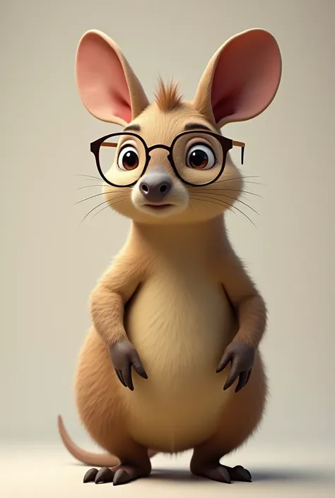 Aardvark with eyeglasses