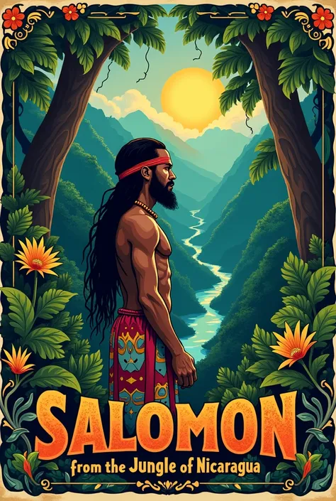 poster that promotes the reading of Salomon from the jungle of Nicaragua