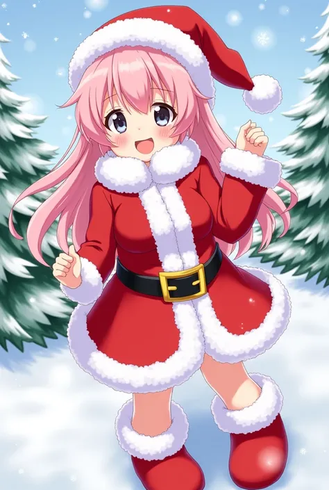 Nino nakano from the Quintessential Quintuplets in Santa costume 