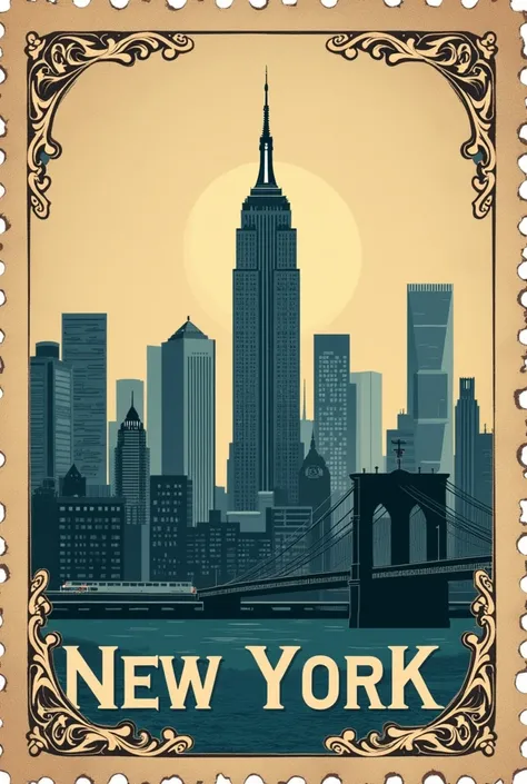 nostalgic stamp newyork