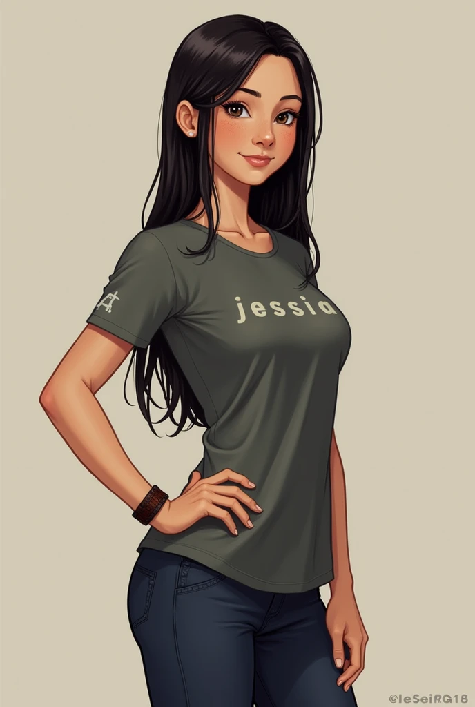 name: jessica "jess" Reyes
Age :  Appearance:

 long straight hair ,  that shines with a slight black tint under sunlight .
 deep black eyes ,  with long eyelashes that stand out even when trying to hide her emotions .
 white skin ,  with a touch of freckl...