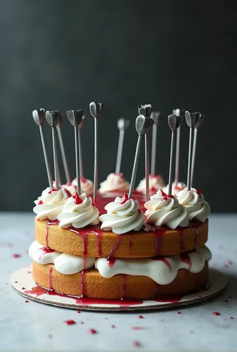 Cake with nails