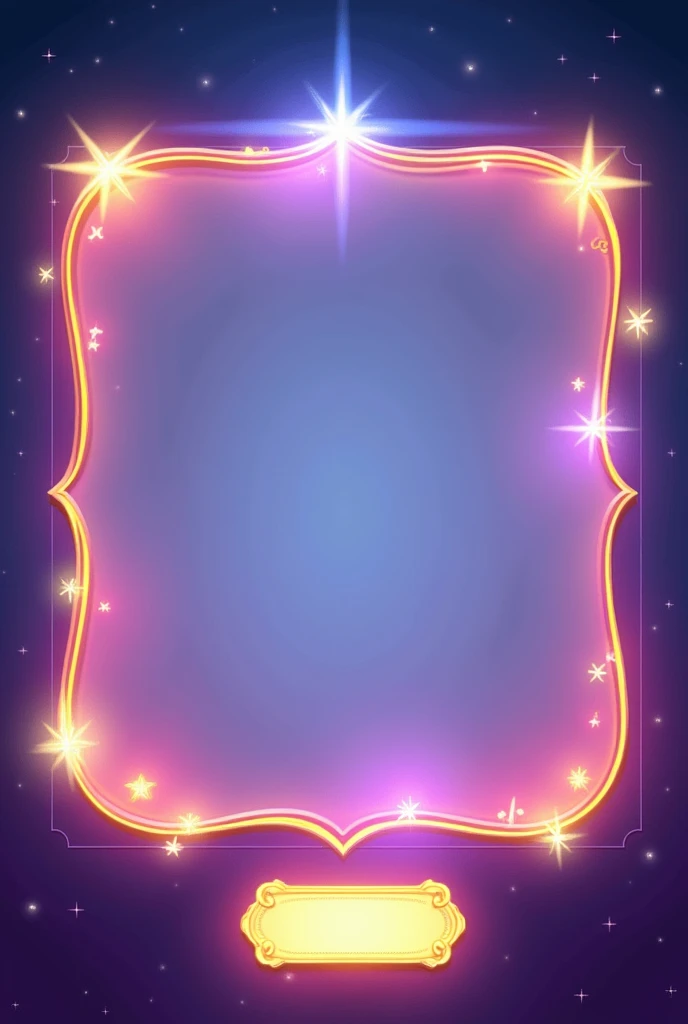 **Prompt:**

"Create a magical, horizontal message box with a soft, transparent center and a glowing, sparkly outline. The box should have a whimsical, rectangular shape, matching the enchanting style of Genie. The outline should be a mix of pastel pink, p...