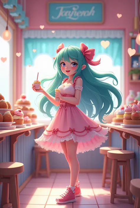 Janna do league of legends skin cafeteria kawaii 