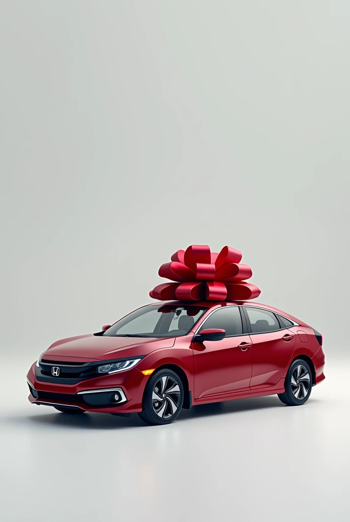 2018 Honda civic with a red bow on top 