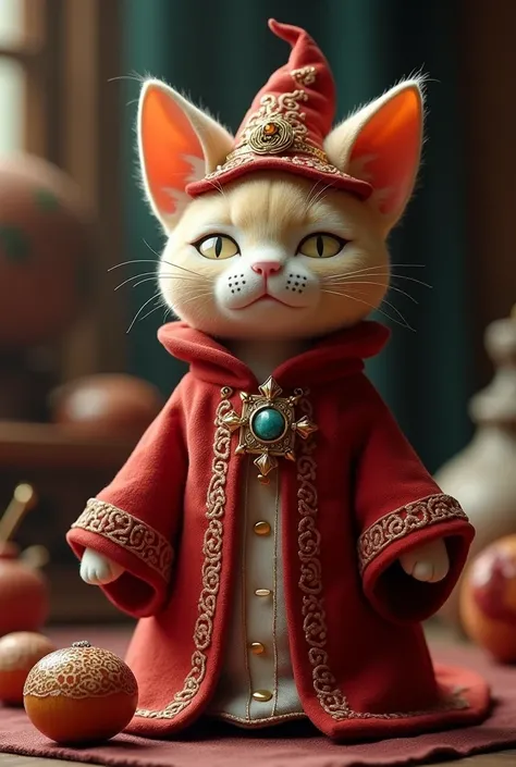 Red Priest cat plush balls 