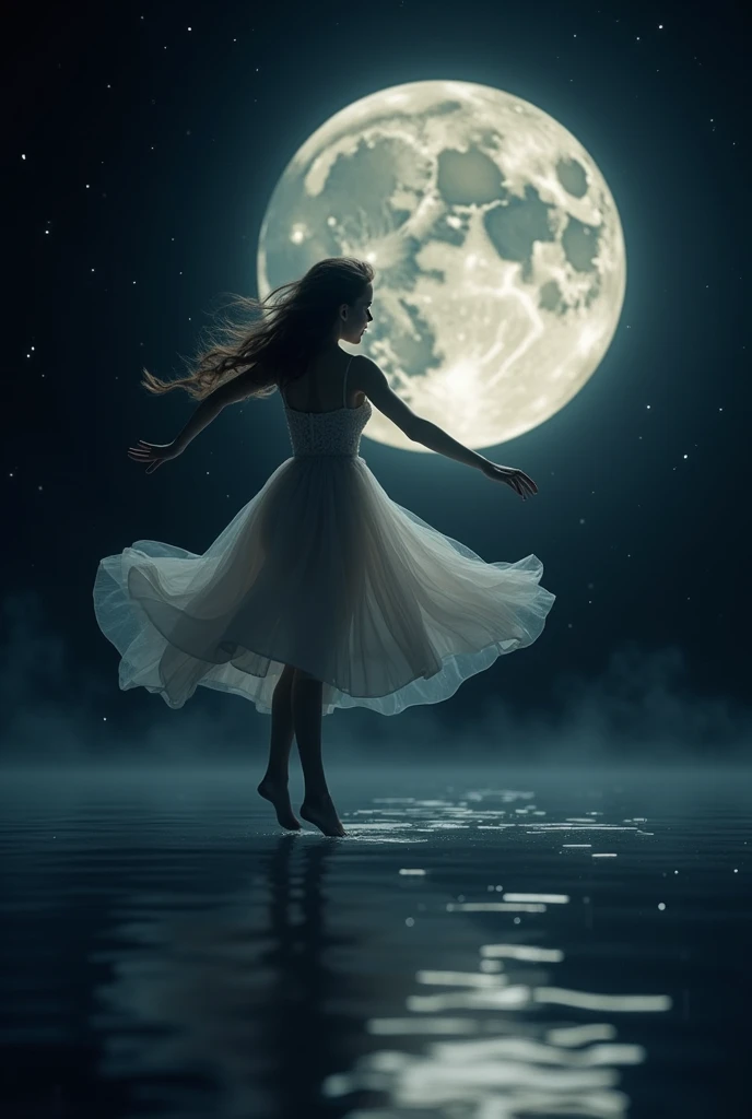 A dancing moon 