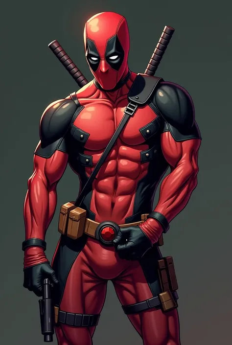 Deadpool Stroking His Own Penis