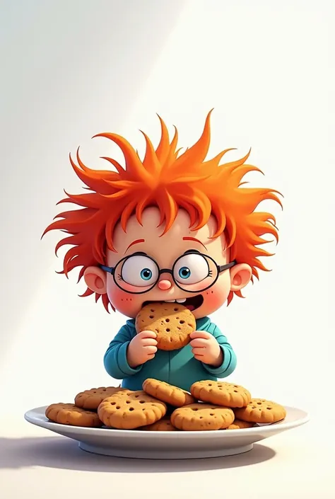 Chuckie the Rugrats eating cookies white Rectar