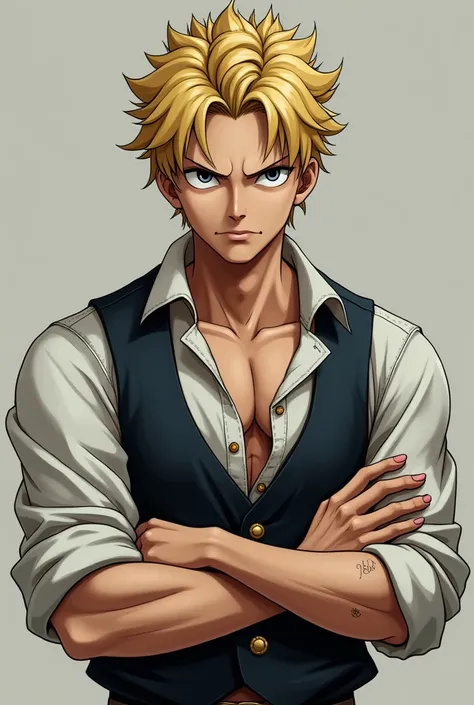 I would like to see Sabo , de One Piece, In a realistic version, as if it were a real person, less fictional ( with no traces of anime or other animations) Have your graphic be realistic , a real-life man ,  as if it were a photo and not a drawing 