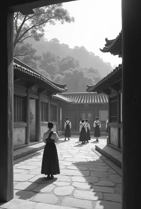 Old Korean school, Black and white