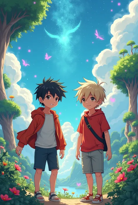 Twin boys anime