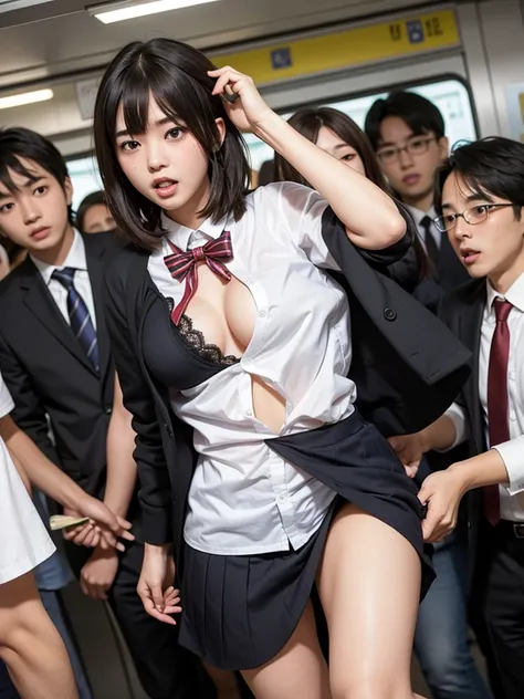 Horny male students hunt for neat and beautiful female students , Female students forced to participate in a undressing game by male students , Female students who were suddenly stripped of their school uniforms by male students in front of viewers and wer...