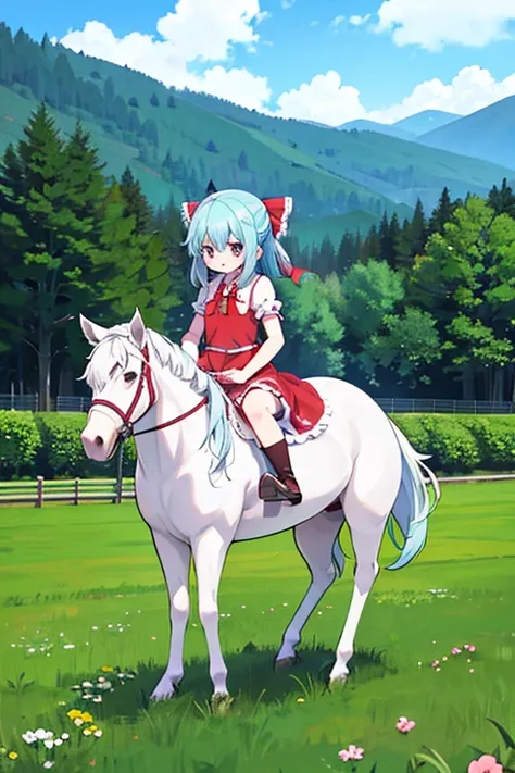 Cirno who became a horse　Hakurei Reimu Became a Horse 　 Kirisame Marisa Became a Horse