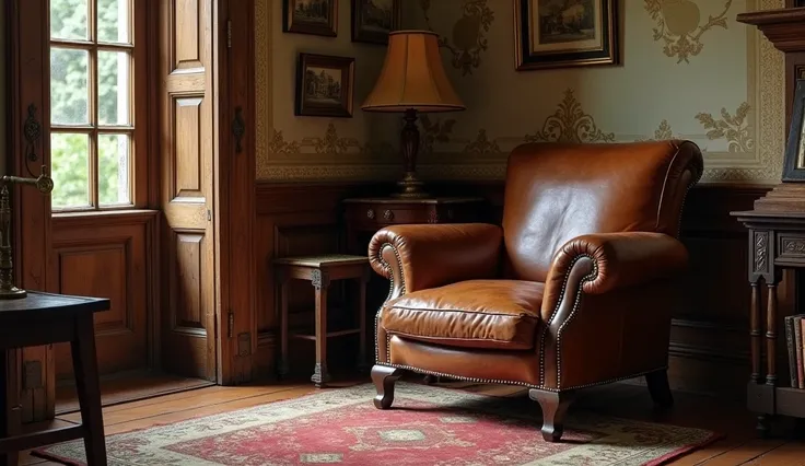 Old house interior with a chair