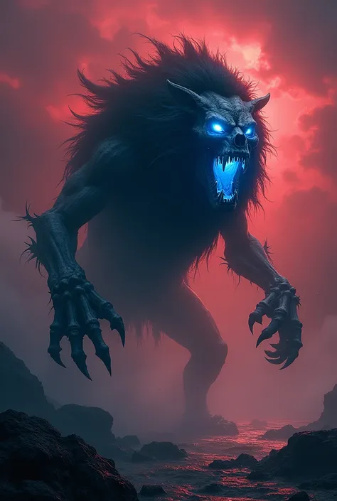 1000 blue eyes skeleton demon lion