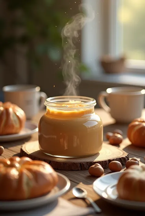 Zocua Hazelnut Cream Jar at a Family Breakfast