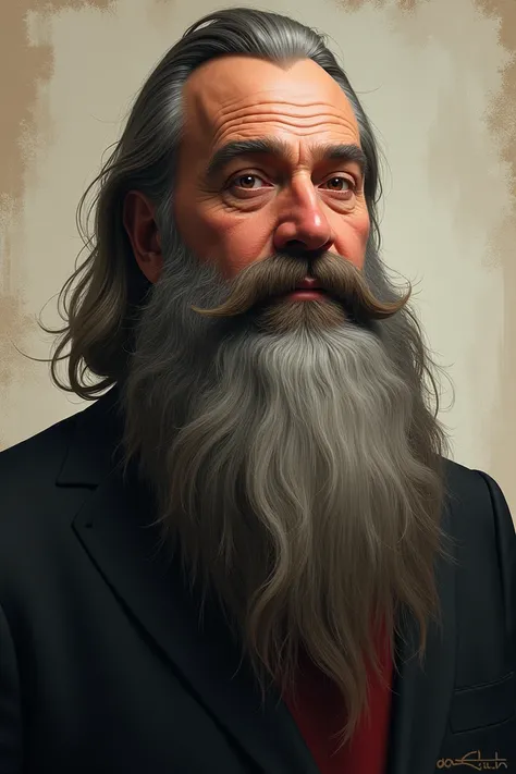 Grab a long beard to look more stylized