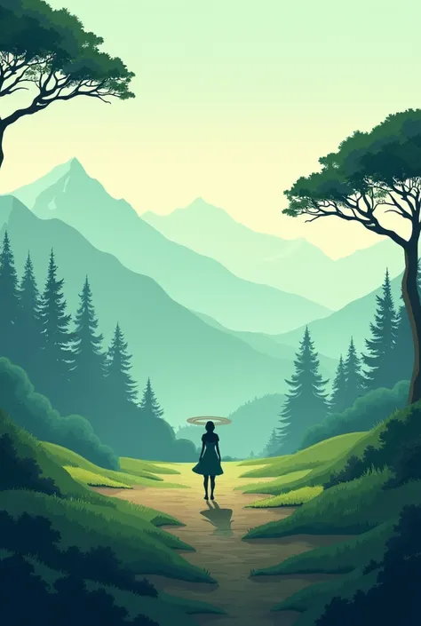 Wallpaper  lofi landscape relax mountain session spinning forest 
