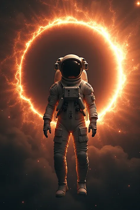 An astronaut powered by a black hole 