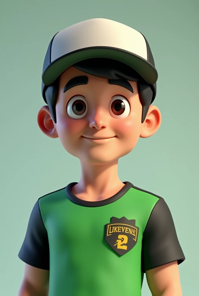  cartoon character of a man wearing a baseball cap and a green and black jersey, 3d anime style, Videogame Avatar, 3d character, 3d character, stylized anime,  inspired by Ludovit Fulla ,   3 d demo reel avatar  ,  cartoon art style,  Stylized character , ...