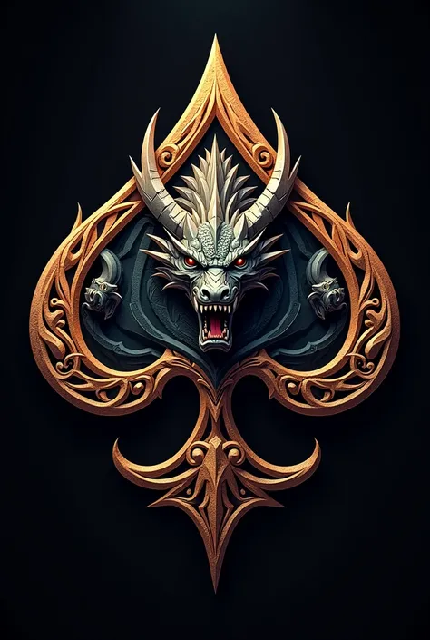 Spade, Logo, Dragon Warrior, 