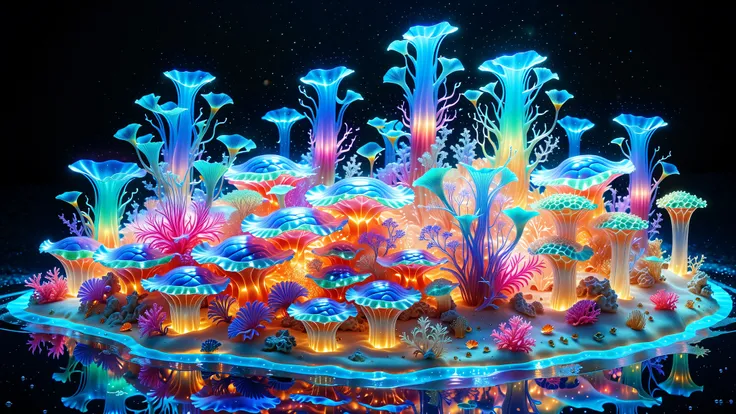 A Masterpiece In 32K Resolution, Supreme Quality, Super Detail, Official Art, Very High-Resolution 32K Wallpaper, Beautiful And Aesthetic, Ultra-Detailed Features, Awe-Inspiring Detail. A Mesmerizing Underwater World Where Every Coral, Plant, And Creature ...