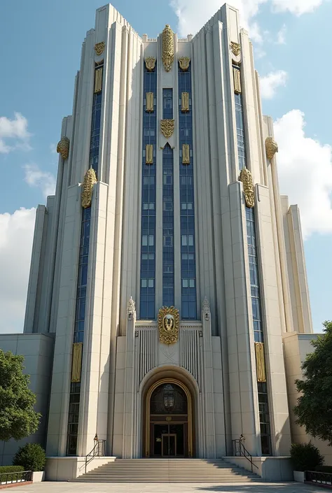 Art Deco style building seen from the front 