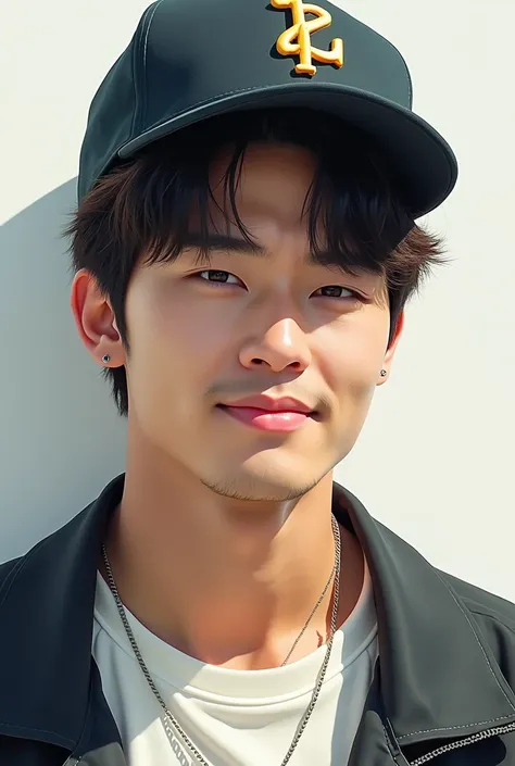 Seo in Guk with cap on backwards