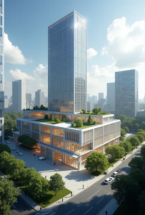  Construction d’un immeuble de bureaux, d’un centre de conférences (300 places), et d’un musée de la monnaie (50 personnes).