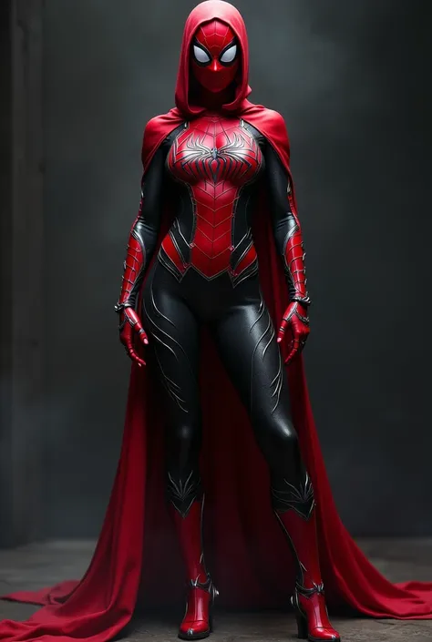 Chat, Make a red and black Spidergirl costume