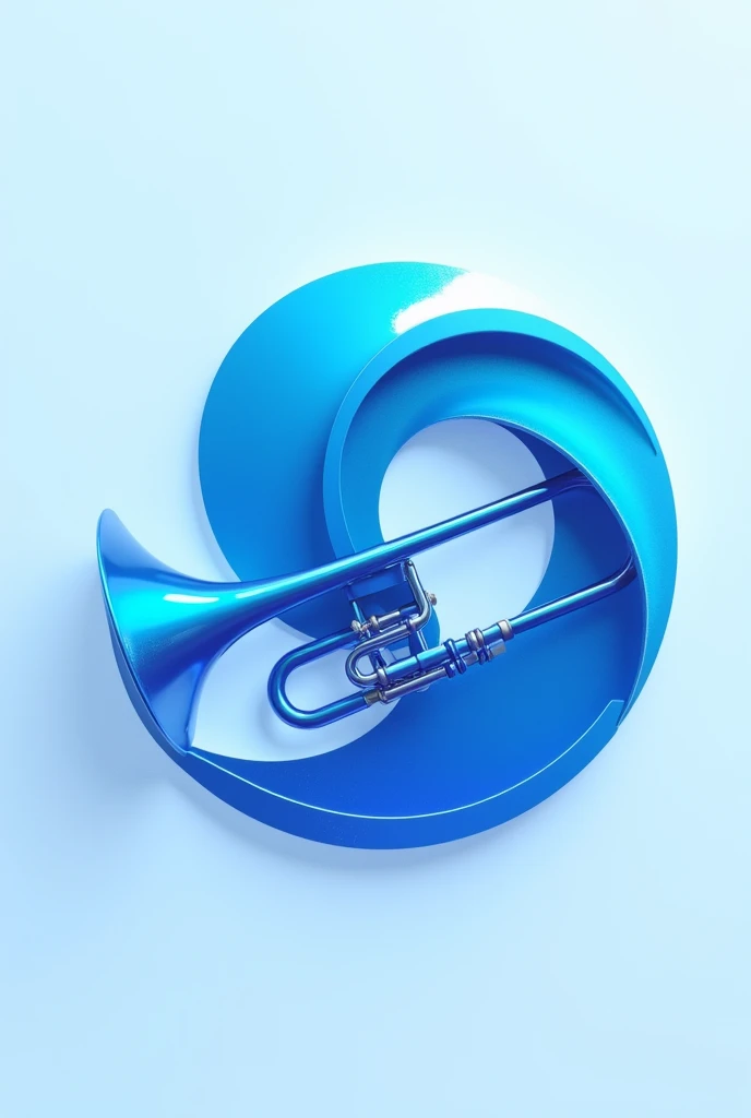  blue logo trombone 