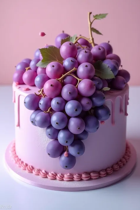 Happy birthday grape cake
