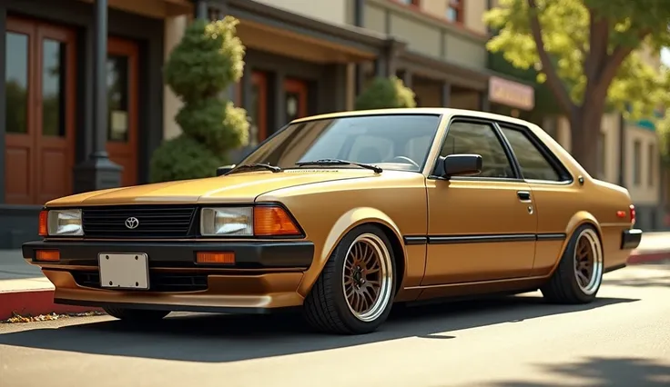 1988 Toyota Camry color old modified gold