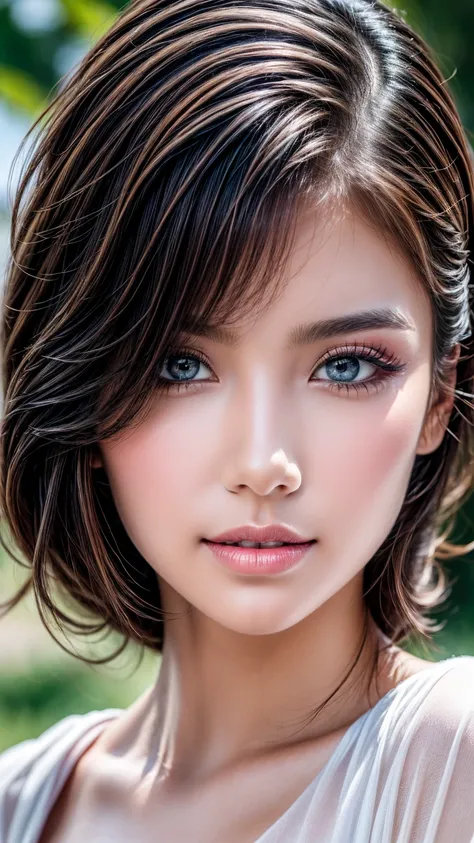 Realistic (photorealistic Realism), (high resolution), ((intricately detailed digital art)), (best quality), (realistic texture details: perfect skin, smooth skin), BRAKE , ((portrait)) 1woman:1.3, 23yo, hot body, athletic body, brazilian,, perfect face, p...