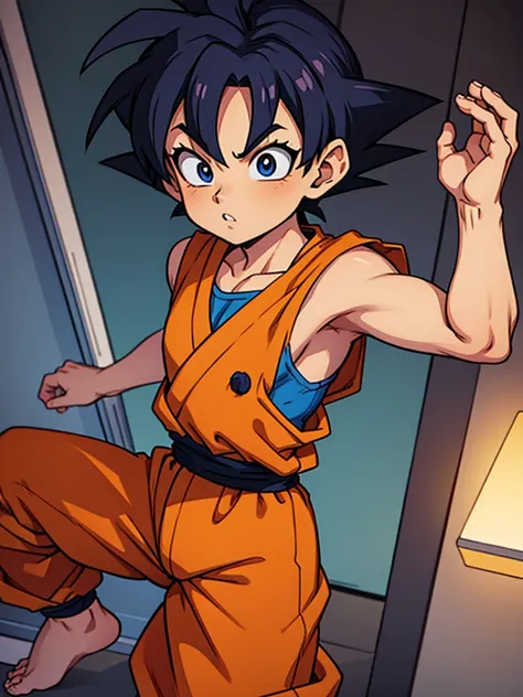 Goku, Wearing A Leotard