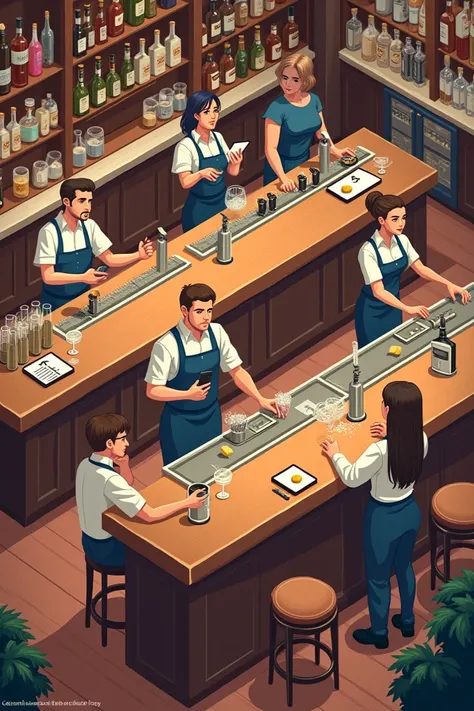 create some engaging scenarios and visual puzzles for staff members in the food and beverage industry! These will be designed to engage them in a fun yet educational way, ensuring they understand key concepts in terms of correct behavior, protocols, and sa...