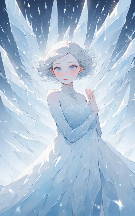 Frostelina, Dancer of Ice
Prompt:
"A delicate ice dancer gracefully moves across a frozen lake under a starry night sky. Her silver hair flows elegantly, and her shimmering blue dress sparkles with frost-like patterns. As she twirls, snowflakes and icy cry...