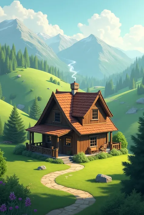 A house in the hills 