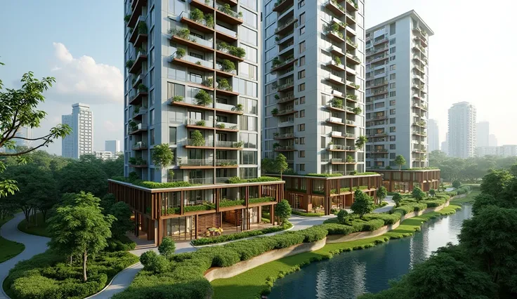 apartemen greeen bay pluit jakarta utara  bullding