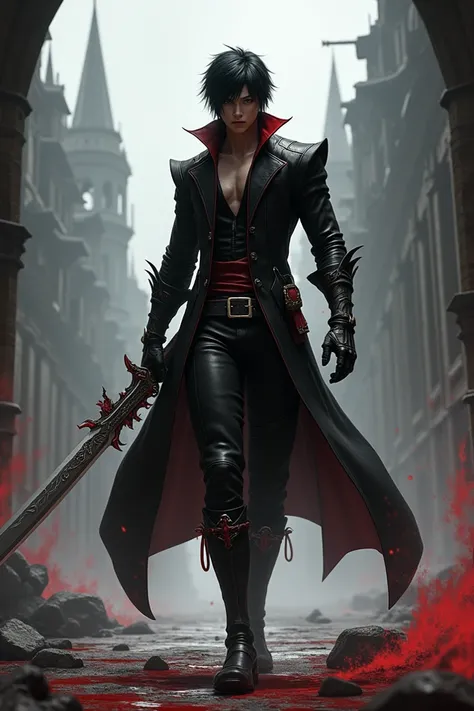 Create Cho Minjae as a character from Devil May Cry 3