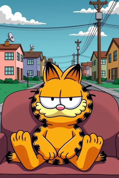 Garfield no estilo Simpsons 