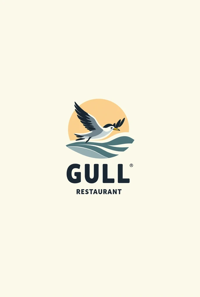 Logo for a restaurant chain "gull"