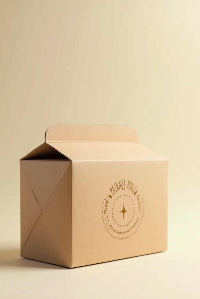 create food packaging design in cardboard box vector format